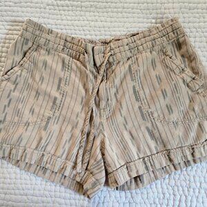 Prana Arlie Short - Size M - Dark Khaki Jacquard